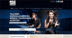 Desktop Screenshot of escuelaudiomusica.cl